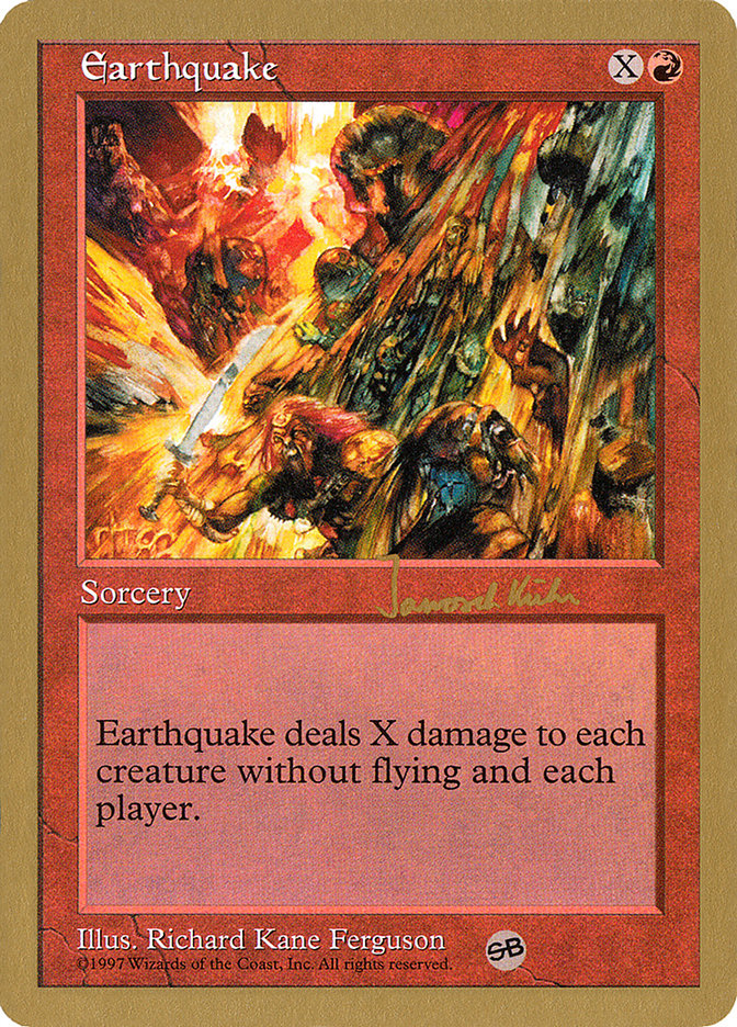 Earthquake (Janosch Kuhn) (SB) [World Championship Decks 1997] | Tacoma Games