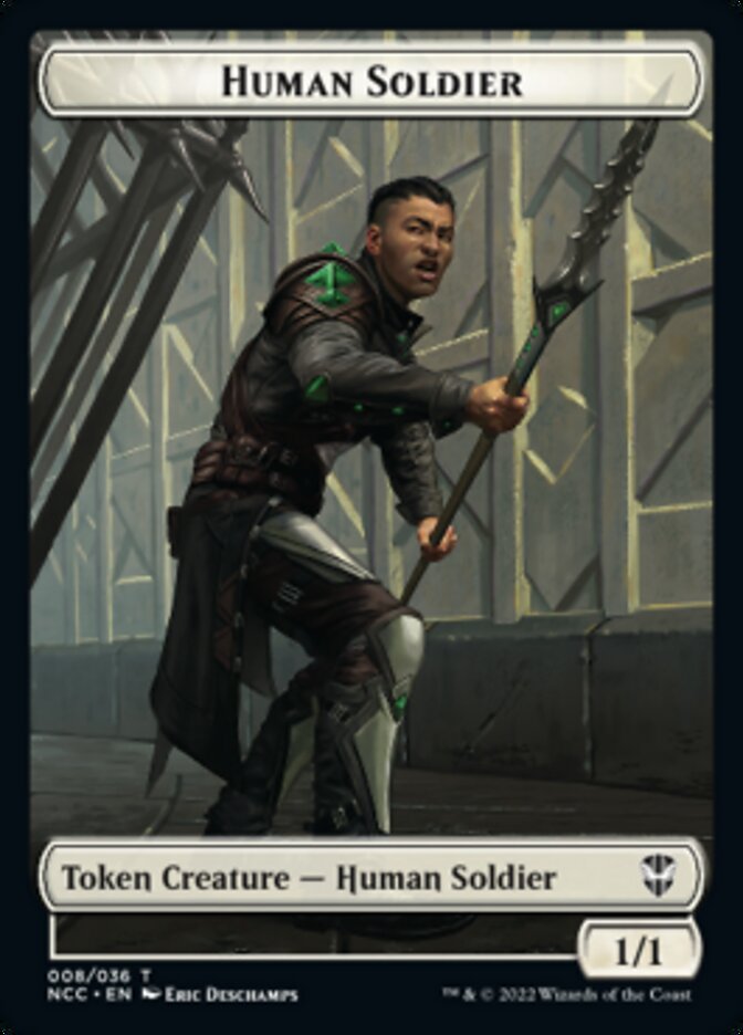 Eldrazi // Human Soldier Double-sided Token [Streets of New Capenna Commander Tokens] | Tacoma Games