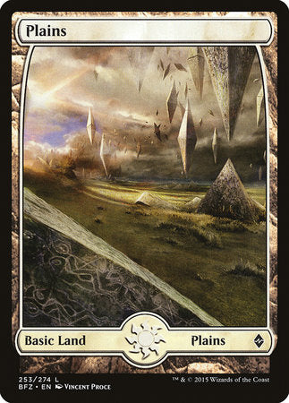 Plains (253) - Full Art [Battle for Zendikar] | Tacoma Games