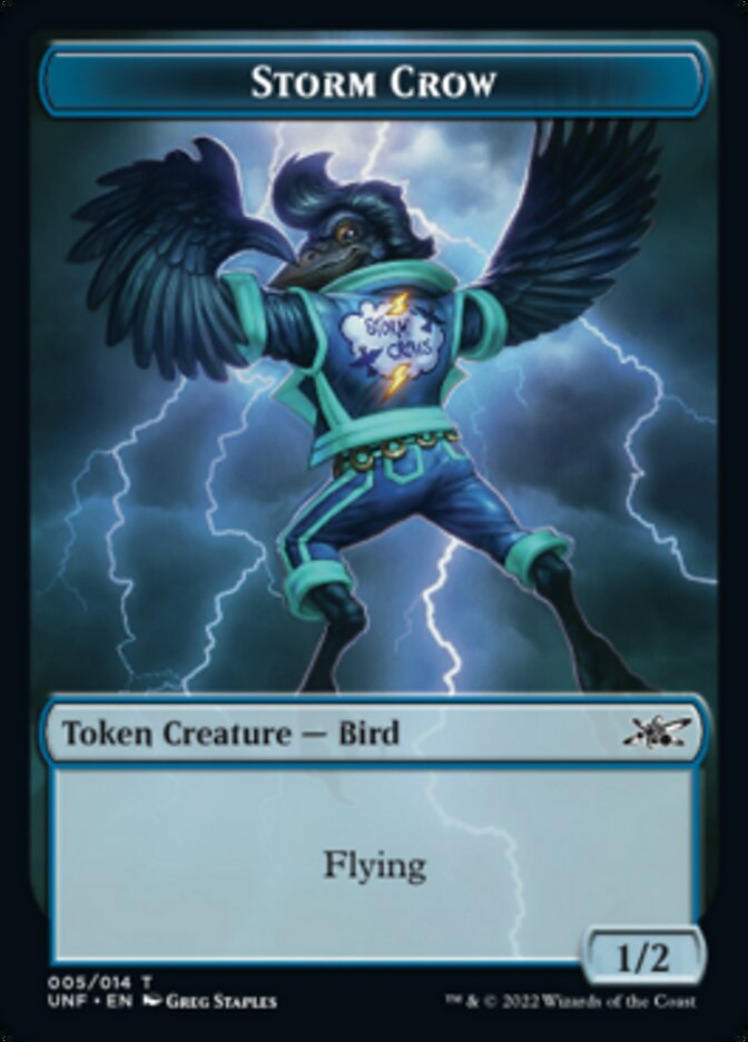 Storm Crow Token [Unfinity Tokens] | Tacoma Games