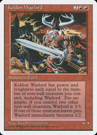 Keldon Warlord [Fourth Edition] | Tacoma Games