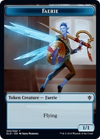 Faerie // Food (18) Double-sided Token [Throne of Eldraine Tokens] | Tacoma Games
