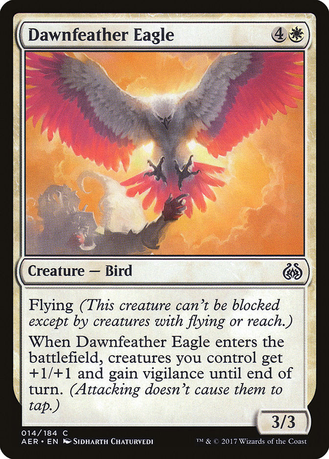 Dawnfeather Eagle (Intro Pack) [Aether Revolt Promos] | Tacoma Games