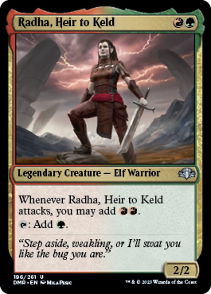 Radha, Heir to Keld [Dominaria Remastered] | Tacoma Games