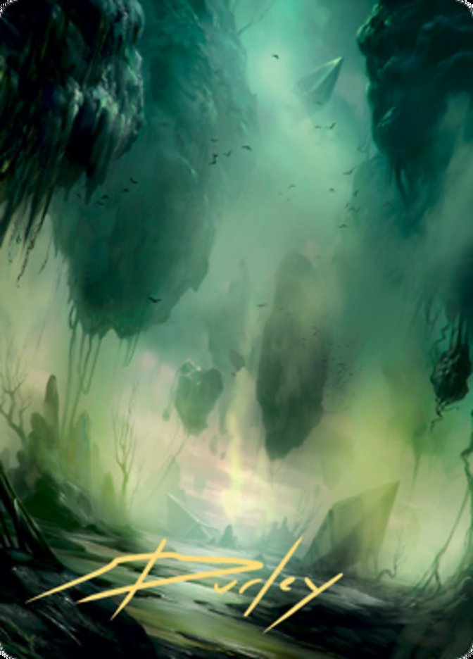 Swamp 1 Art Card (Gold-Stamped Signature) [Zendikar Rising Art Series] | Tacoma Games