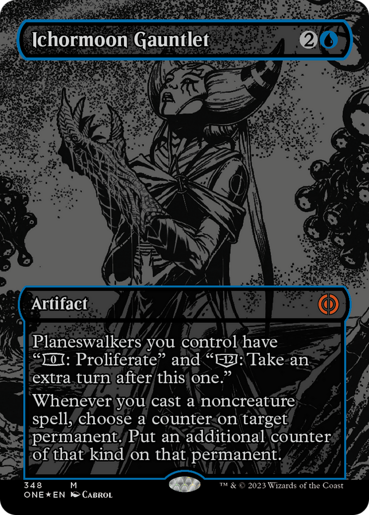 Ichormoon Gauntlet (Oil Slick Raised Foil) [Phyrexia: All Will Be One] | Tacoma Games