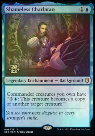 Shameless Charlatan [Commander Legends: Battle for Baldur's Gate Prerelease Promos] | Tacoma Games