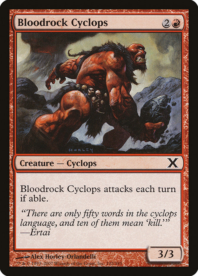 Bloodrock Cyclops [Tenth Edition] | Tacoma Games