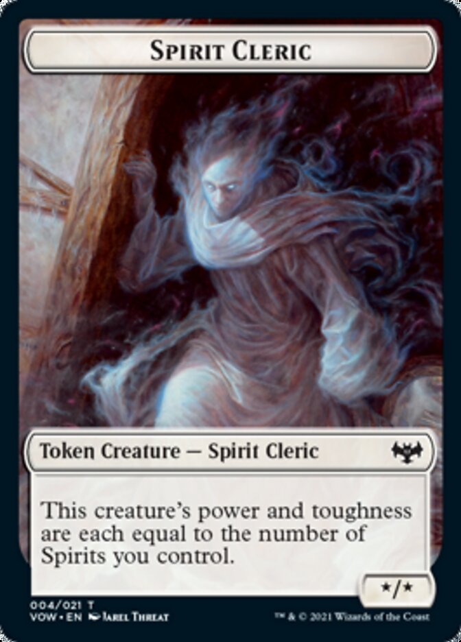 Spirit Cleric Token [Innistrad: Crimson Vow Tokens] | Tacoma Games