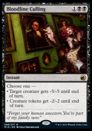 Bloodline Culling (Promo Pack) [Innistrad: Midnight Hunt Promos] | Tacoma Games