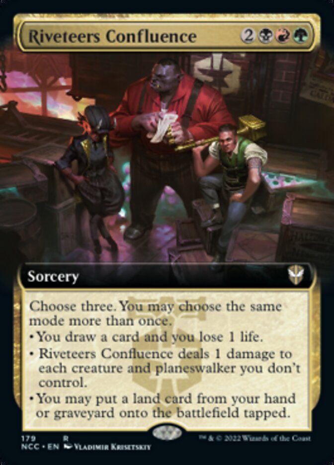 Riveteers Confluence (Extended Art) [Streets of New Capenna Commander] | Tacoma Games