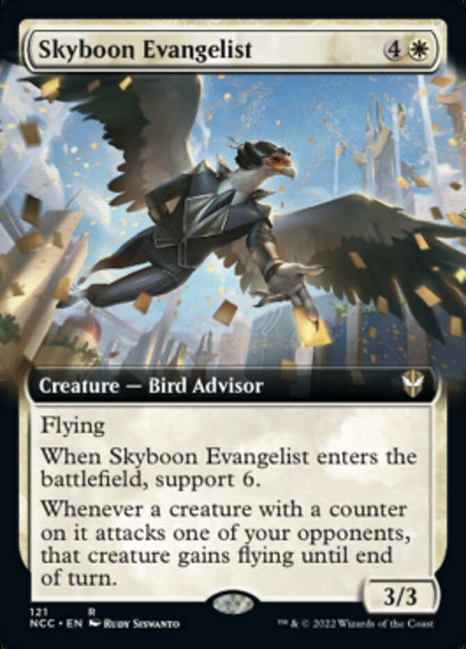 Skyboon Evangelist (Extended Art) [Streets of New Capenna Commander] | Tacoma Games