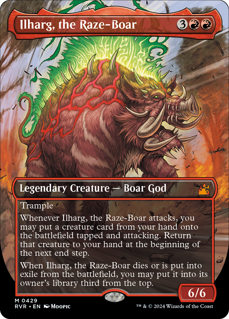 Ilharg, the Raze-Boar (Anime Borderless) [Ravnica Remastered] | Tacoma Games