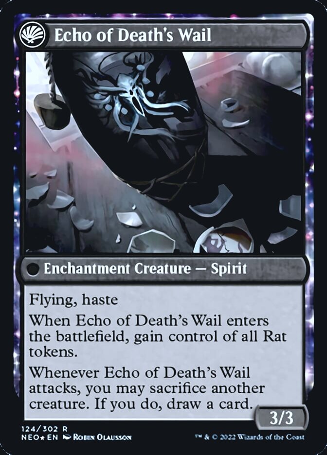 Tribute to Horobi // Echo of Death's Wail [Kamigawa: Neon Dynasty Prerelease Promos] | Tacoma Games