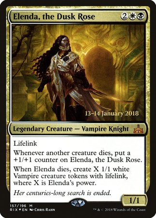 Elenda, the Dusk Rose [Rivals of Ixalan Promos] | Tacoma Games