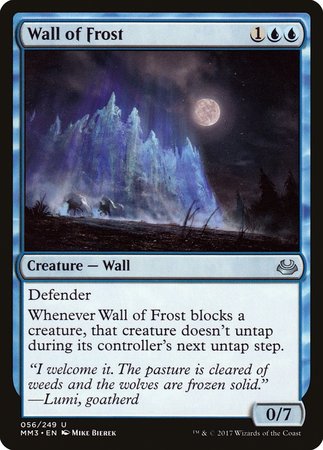 Wall of Frost [Modern Masters 2017] | Tacoma Games