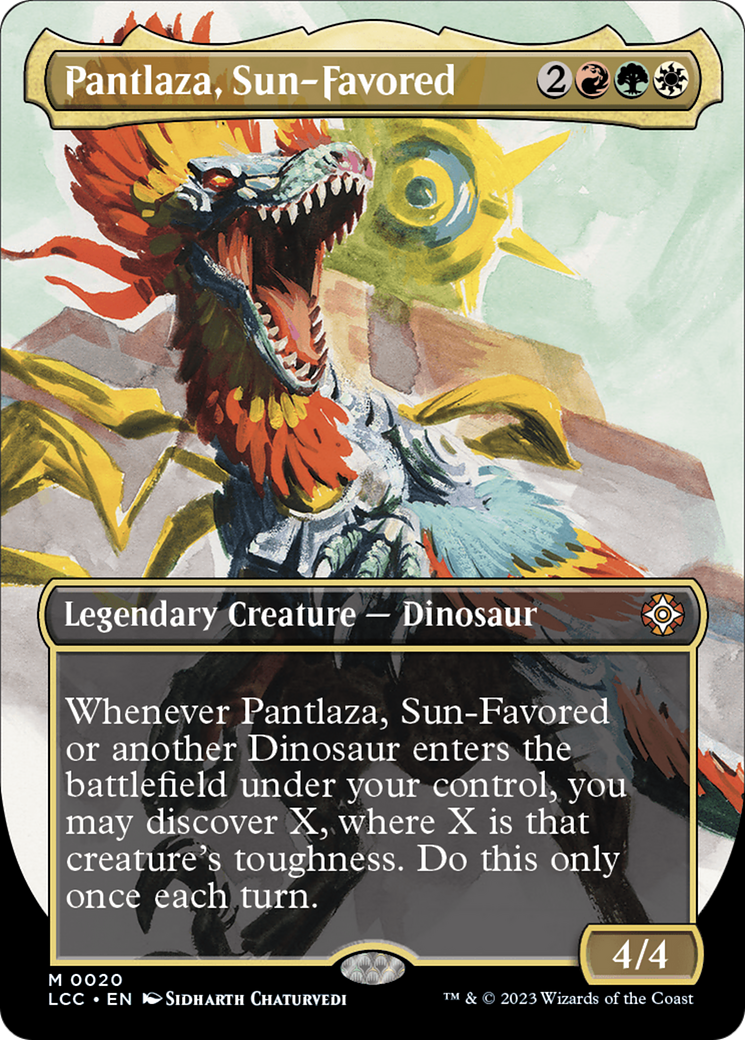 Pantlaza, Sun-Favored (Borderless) [The Lost Caverns of Ixalan Commander] | Tacoma Games