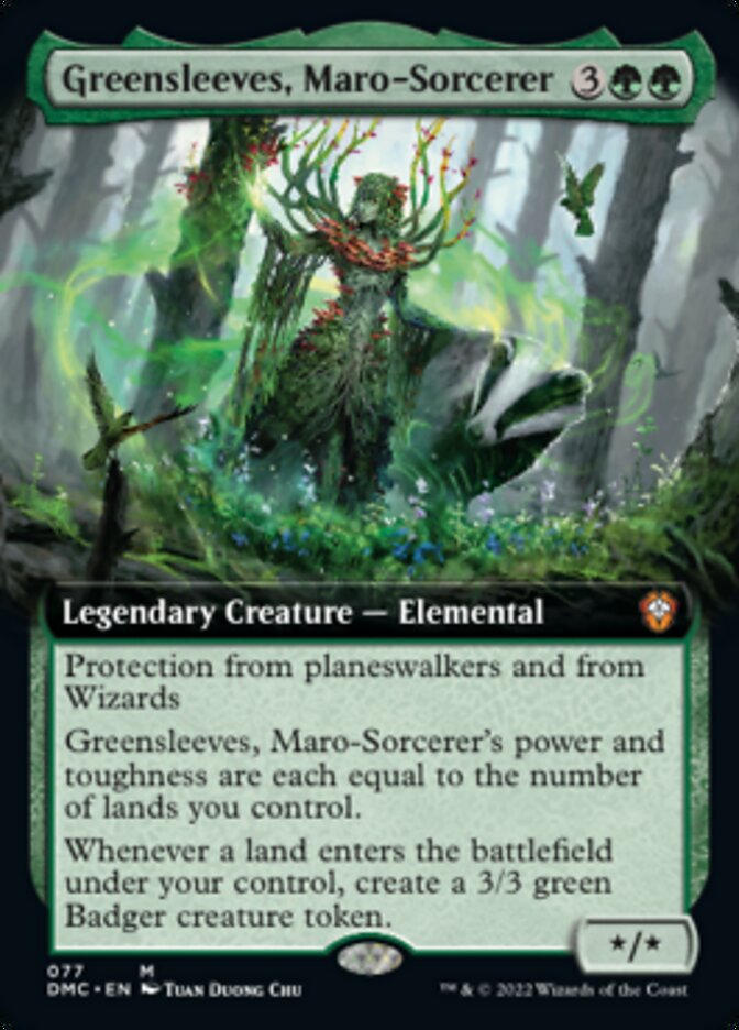 Greensleeves, Maro-Sorcerer (Extended Art) [Dominaria United Commander] | Tacoma Games