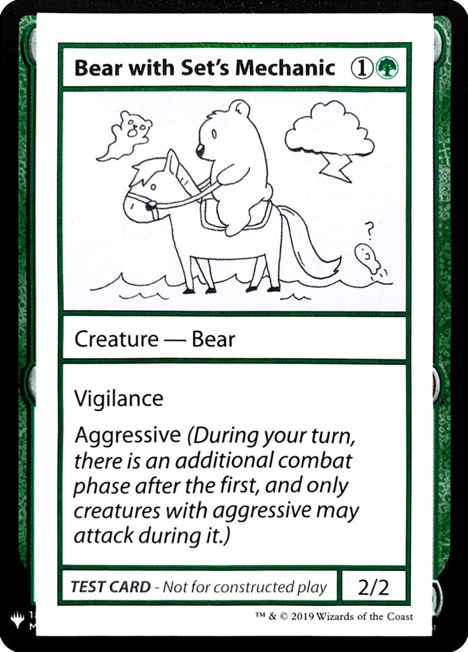 Bear with Set's Mechanic [Mystery Booster Playtest Cards] | Tacoma Games