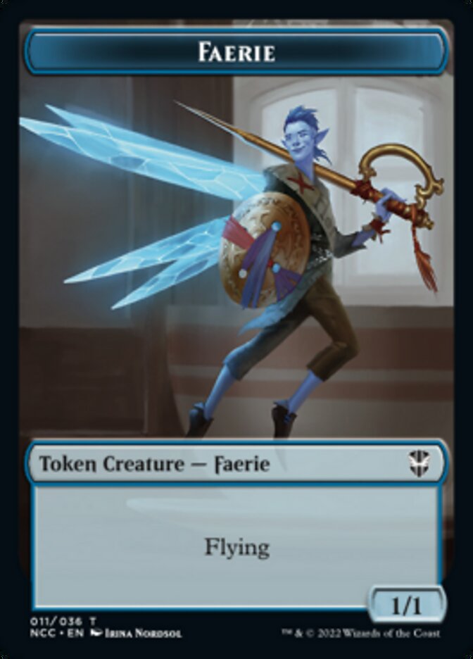 Faerie // Rogue Double-sided Token [Streets of New Capenna Commander Tokens] | Tacoma Games
