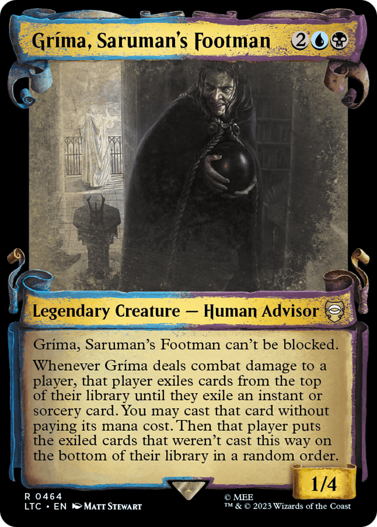 Grima, Saruman's Footman [The Lord of the Rings: Tales of Middle-Earth Commander Showcase Scrolls] | Tacoma Games