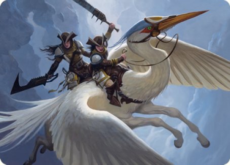 Gryffwing Cavalry Art Card [Innistrad: Crimson Vow Art Series] | Tacoma Games