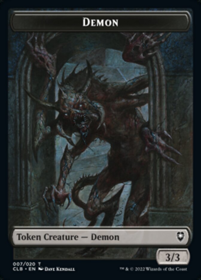 Demon Token [Commander Legends: Battle for Baldur's Gate Tokens] | Tacoma Games