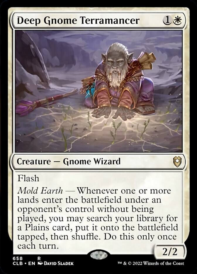Deep Gnome Terramancer [Commander Legends: Battle for Baldur's Gate] | Tacoma Games