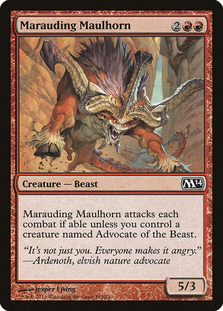 Marauding Maulhorn [Magic 2014] | Tacoma Games