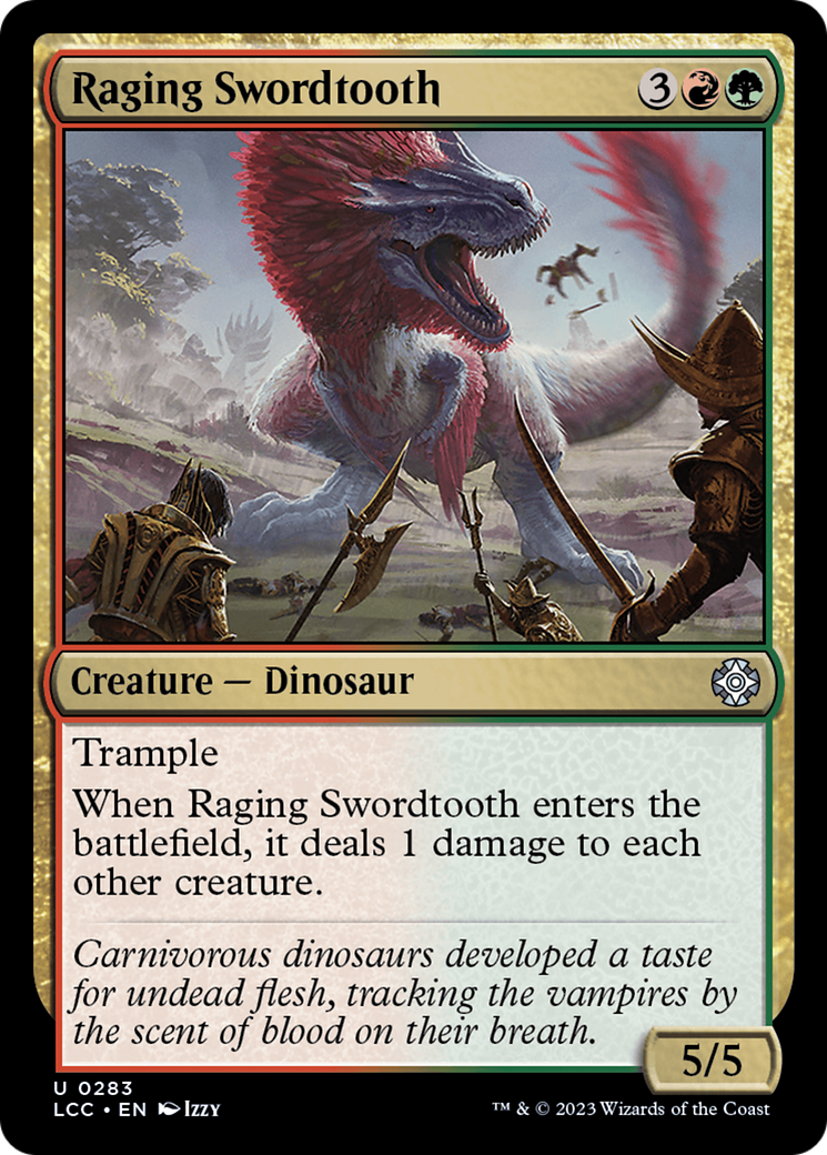 Raging Swordtooth [The Lost Caverns of Ixalan Commander] | Tacoma Games