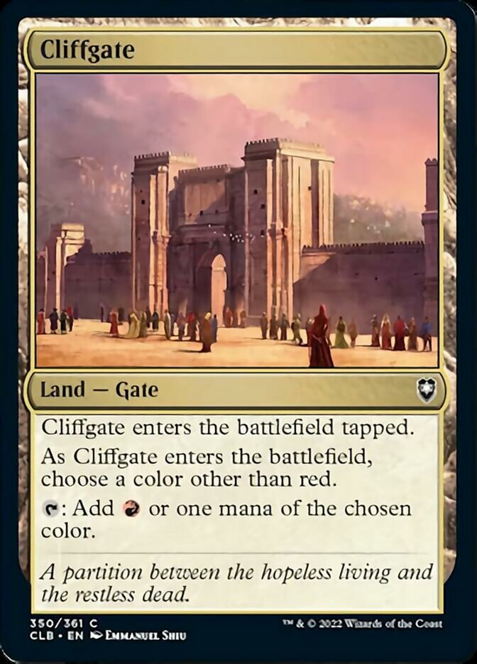 Cliffgate [Commander Legends: Battle for Baldur's Gate] | Tacoma Games