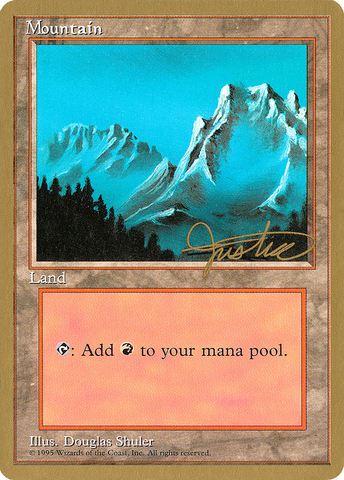 Mountain (mj374) (Mark Justice) [Pro Tour Collector Set] | Tacoma Games