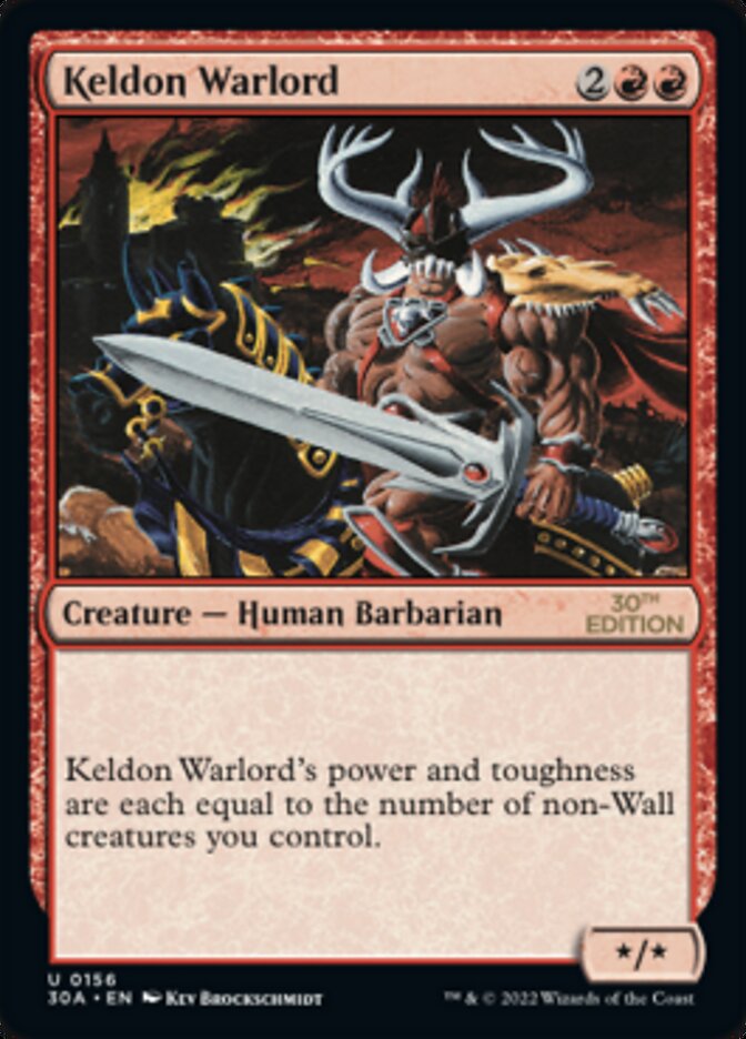 Keldon Warlord [30th Anniversary Edition] | Tacoma Games