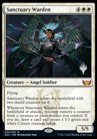 Sanctuary Warden (Promo Pack) [Streets of New Capenna Promos] | Tacoma Games
