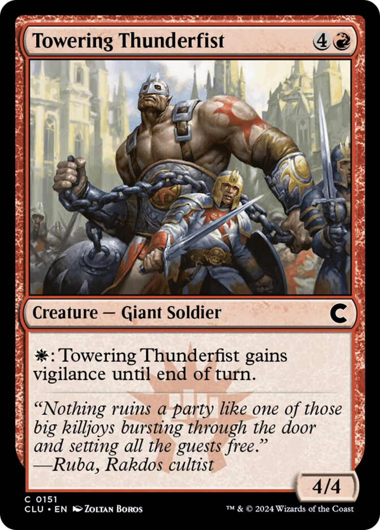 Towering Thunderfist [Ravnica: Clue Edition] | Tacoma Games