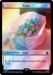 Alien Angel // Food (0057) Double-Sided Token (Surge Foil) [Doctor Who Tokens] | Tacoma Games