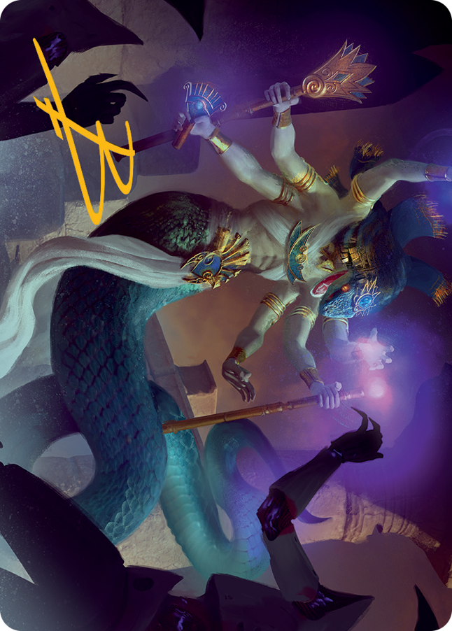Imoti, Celebrant of Bounty Art Card (Gold-Stamped Signature) [March of the Machine Art Series] | Tacoma Games