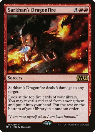 Sarkhan's Dragonfire [Core Set 2019] | Tacoma Games