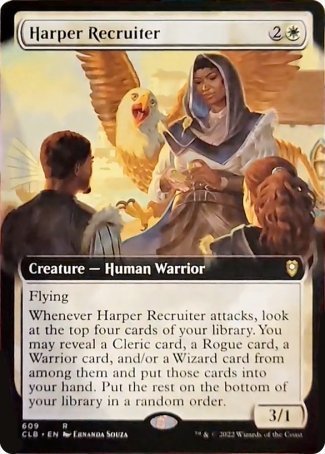 Harper Recruiter (Extended Art) [Commander Legends: Battle for Baldur's Gate] | Tacoma Games