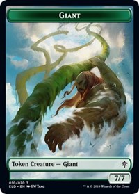 Giant // Food (15) Double-sided Token [Throne of Eldraine Tokens] | Tacoma Games