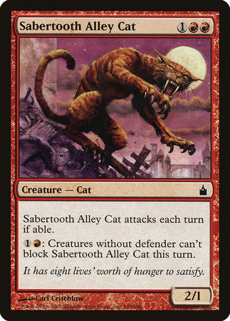 Sabertooth Alley Cat [Ravnica: City of Guilds] | Tacoma Games