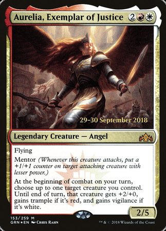 Aurelia, Exemplar of Justice [Guilds of Ravnica Promos] | Tacoma Games