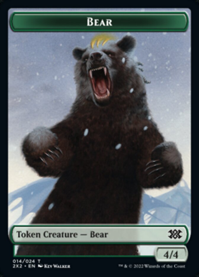 Bear // Vampire Double-sided Token [Double Masters 2022 Tokens] | Tacoma Games