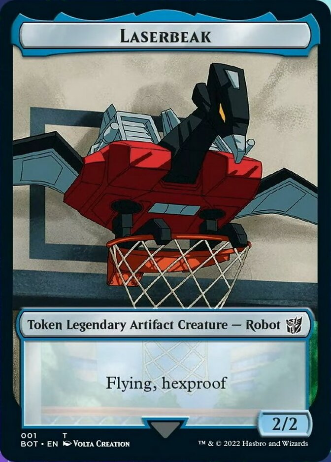Powerstone // Laserbeak Double-Sided Token [The Brothers' War Tokens] | Tacoma Games