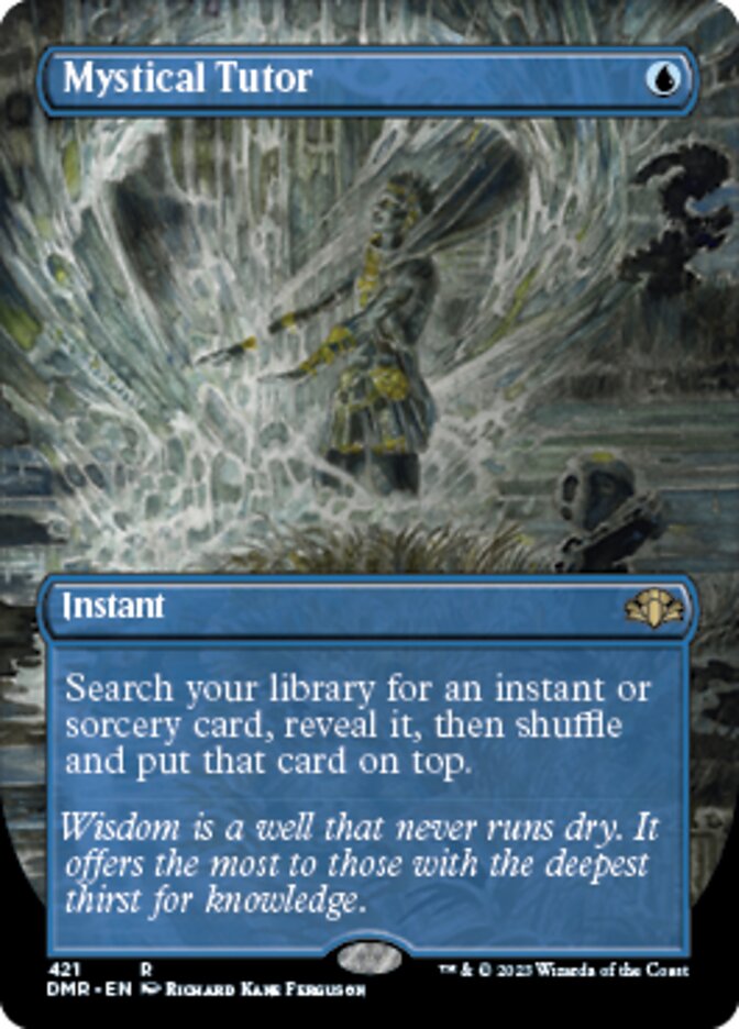Mystical Tutor (Borderless Alternate Art) [Dominaria Remastered] | Tacoma Games