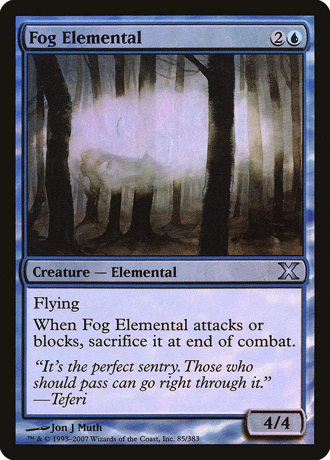 Fog Elemental (Premium Foil) [Tenth Edition] | Tacoma Games