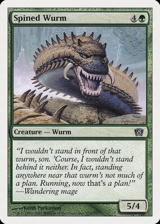 Spined Wurm [Eighth Edition] | Tacoma Games