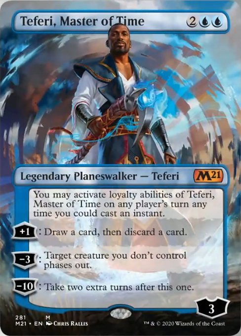 Teferi, Master of Time (Borderless) [Core Set 2021] | Tacoma Games