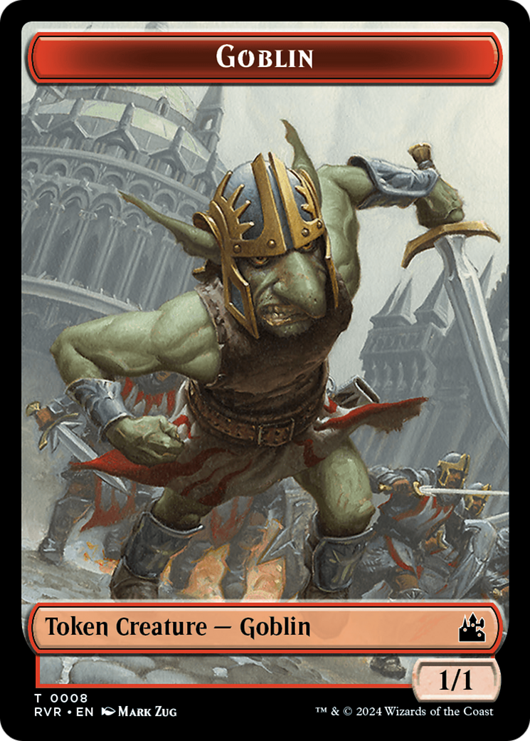 Goblin (0008) // Spirit (0004) Double-Sided Token [Ravnica Remastered Tokens] | Tacoma Games