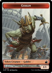 Goblin (0008) // Voja Double-Sided Token [Ravnica Remastered Tokens] | Tacoma Games